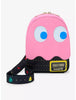Loungefly Pac-Man PINKY GHOST (GitD) 8.5" Sling Crossbody Bag