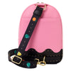 Loungefly Pac-Man PINKY GHOST (GitD) 8.5" Sling Crossbody Bag