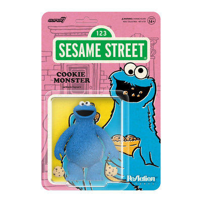 Super7 Reaction Sesame Street COOKIE MONSTER 3.75