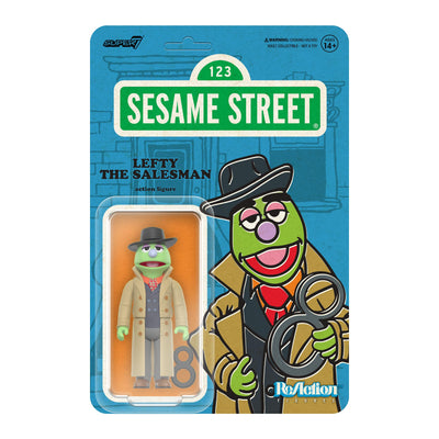 Super7 Reaction Sesame Street LEFTY THE SALESMAN 3.75