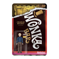 Super7 Reaction Willy Wonka CHARLIE BUCKET 3.75" Action Figure