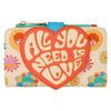 Loungefly THE BEATLES All You Need is Love Zip Around Wallet