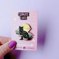 Glitterpunk MISTY CAT Enamel Pin