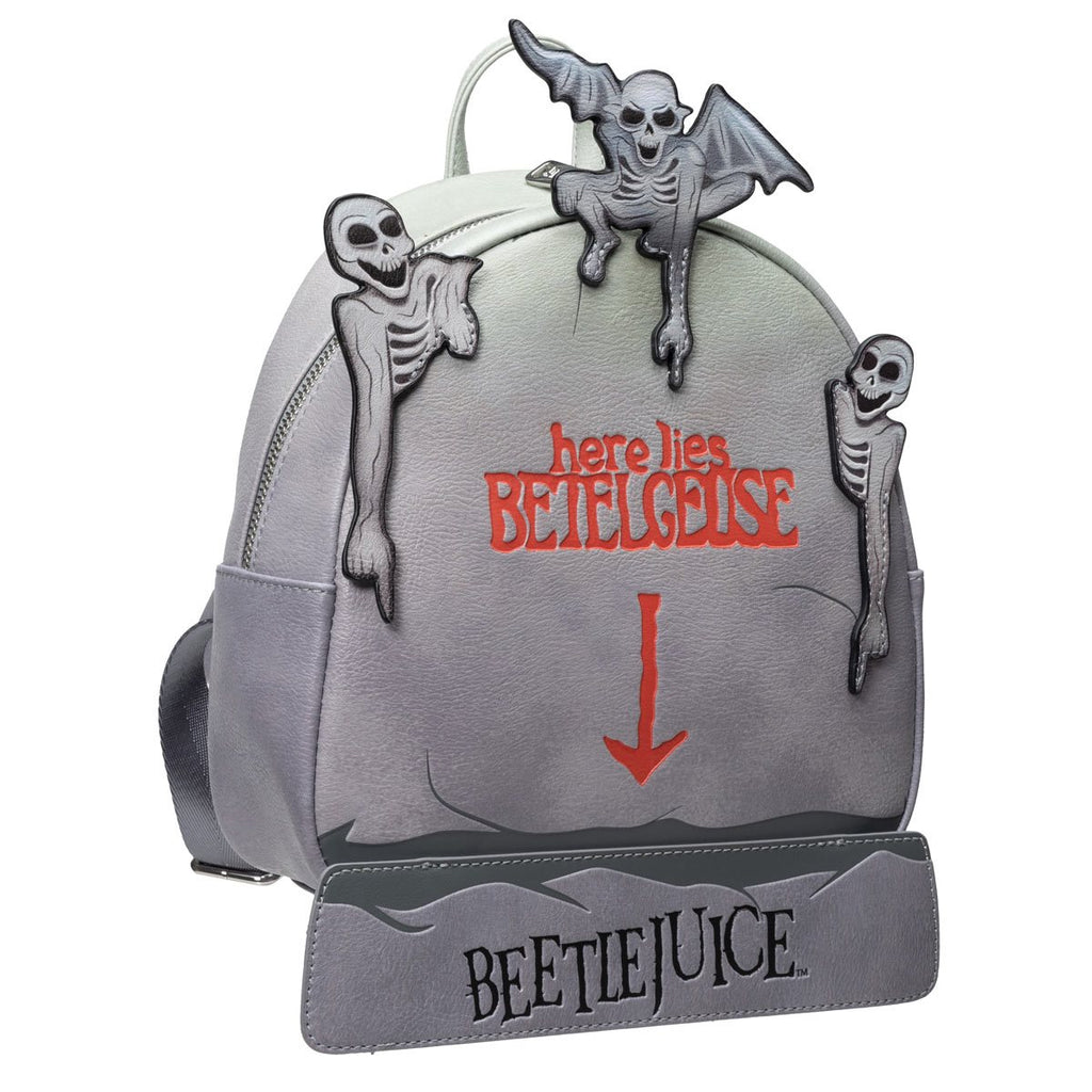 beetlejuice loungefly mini backpack Loungefly Beetlejuice "HERE LIES BETELGEUSE" Tombstone (GitD) Mini-Bac