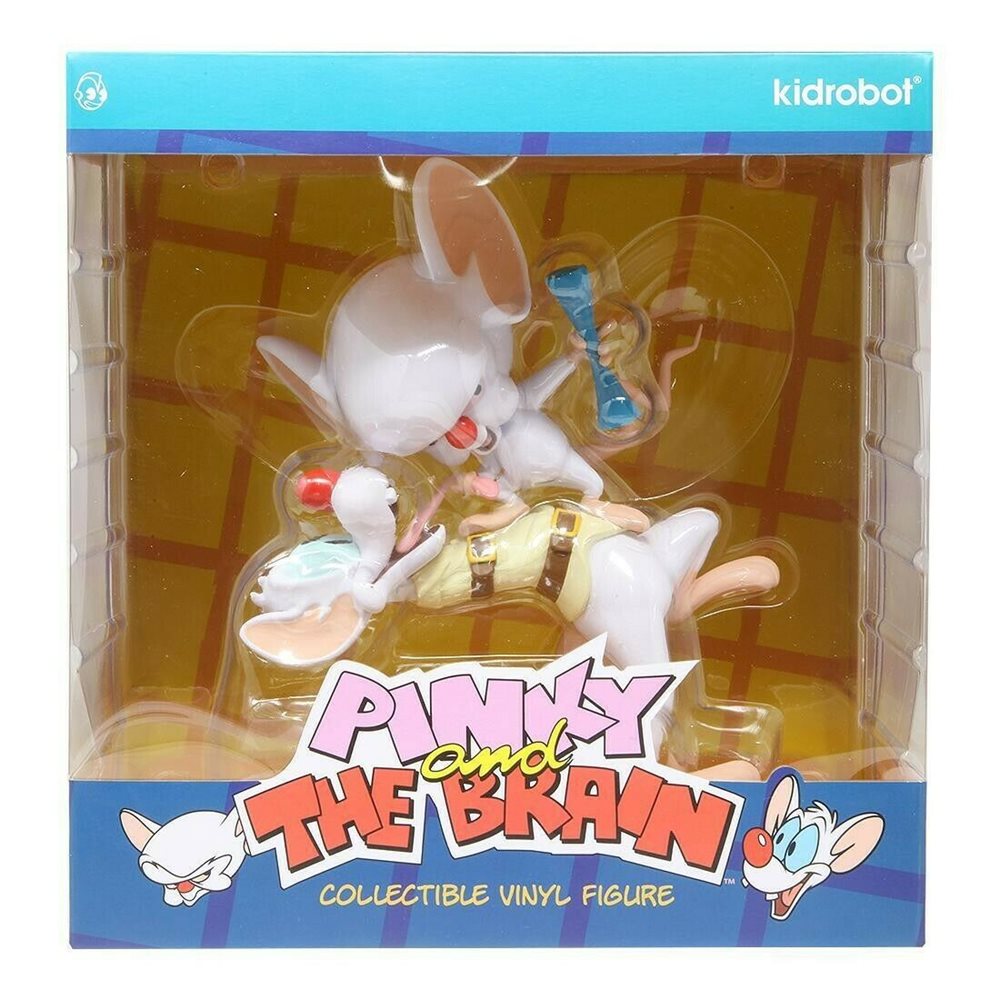 Kidrobot PINKY & THE BRAIN (GitD Radioactive)(SDCC2019 Excl.) 8" Vinyl Figure