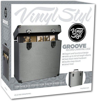 Vinyl Styl Groove Record Carrying Case (Graphite)