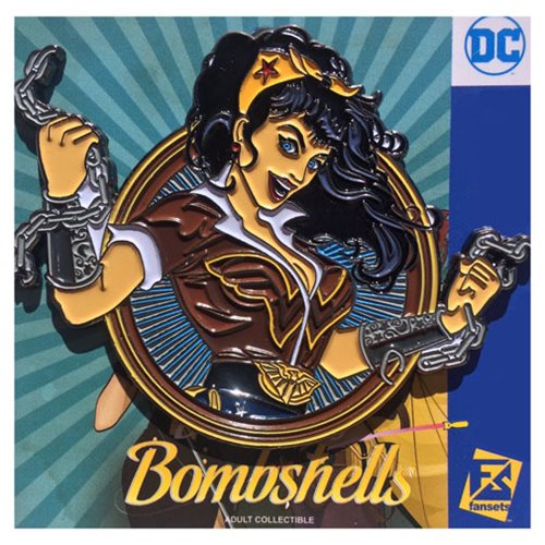 DC Bombshells WONDER WOMAN 2" Enamel Badge Pin