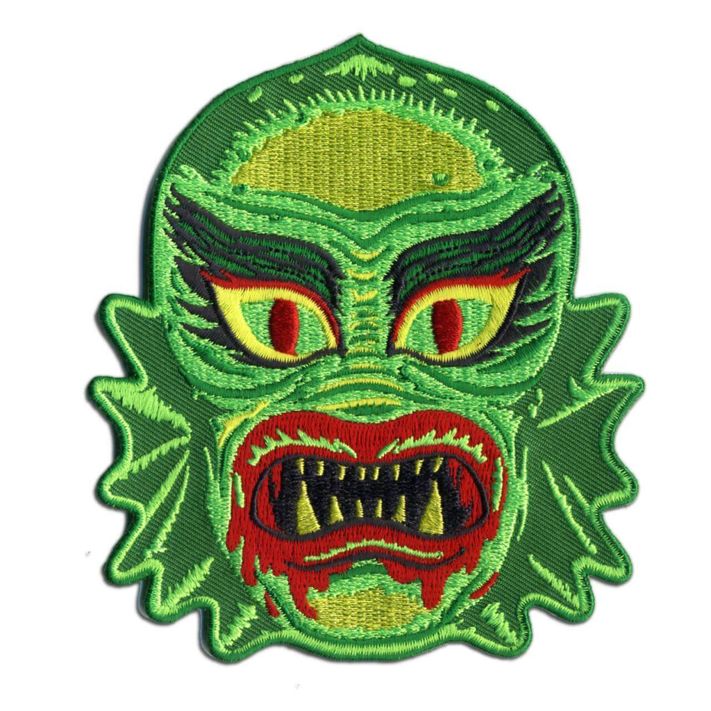 Retro-a-Go-Go! FISH FACE FREAK 4"x4" Embroidered Patch