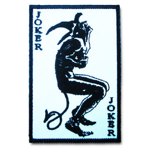 Card Suits JOKER CARD 2.5" x 3.5"" Embroidered Patch