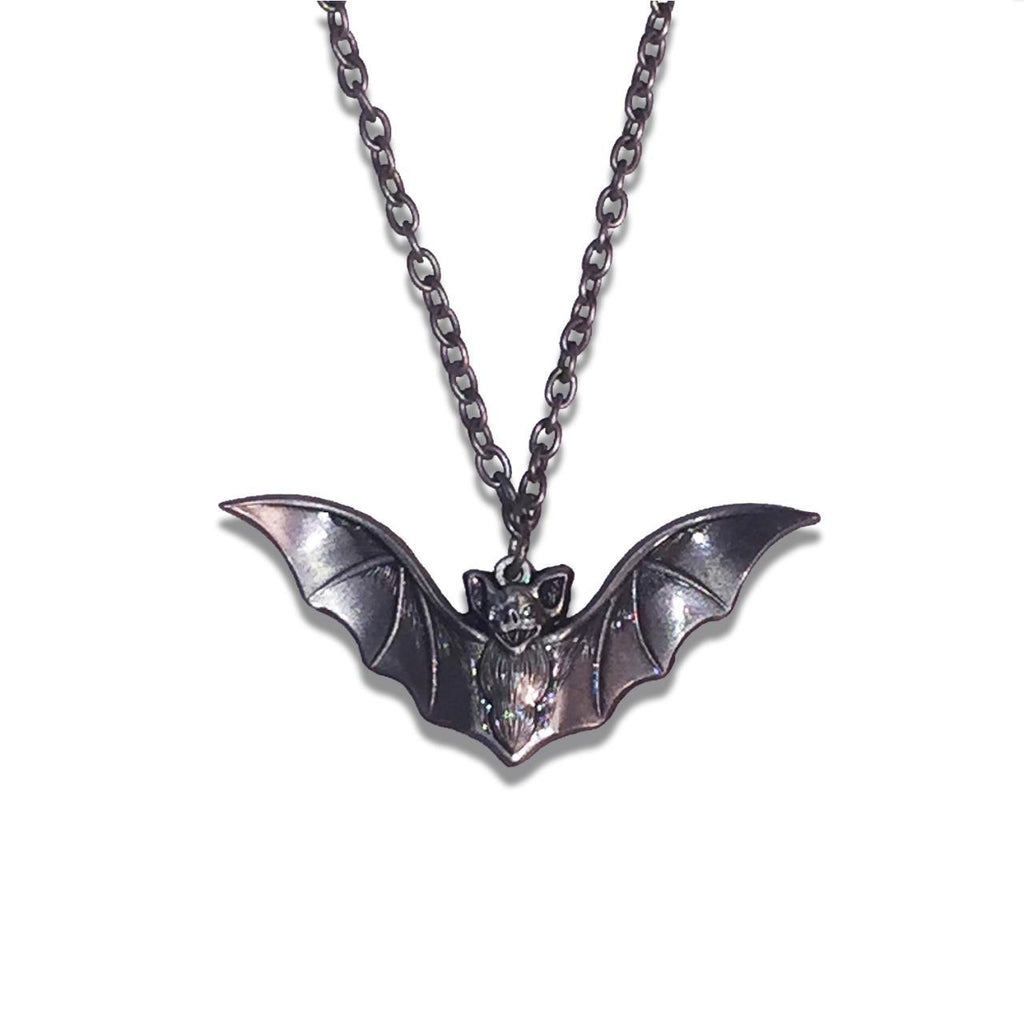 Retro-a-Go-Go! VAMPIRE BAT 2.25" Charm Necklace