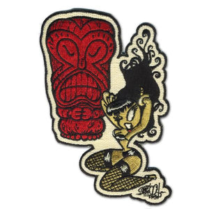 Retro-a-Go-Go! SAVAGE BEAT by Shawn Dickinson 3"x 5" Embroidered Patch