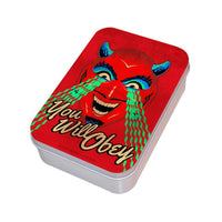 Retro-a-Go-Go! YOU WILL OBEY 1.5"x2.5" Flip-Top Lighter w/Tin (LIMITED EDITION)