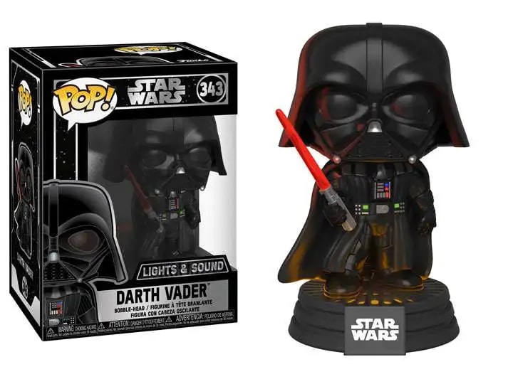 Funko Pop! Star Wars DARTH VADER (Light-Up w/Sound) Vinyl Figure #343 | The Funky General Store Funko Pop! Star Wars DARTH VADER (Light-Up w/Sound) Vinyl Figure #343 | The Funky General Store
