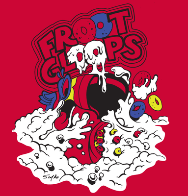 Wax-Eye Cereal Killers FROOT GLOOPS Glow-in-the-Dark T-Shirt (Size: M-XL)