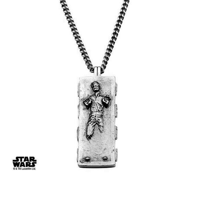 Body Vibe Star Wars ESB HAN SOLO IN CARBONITE 2" Stainless Steel Necklace
