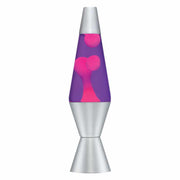 Lava Lite PINK (Purple Liquid w/Silver Base) 14.5" Lava Lamp